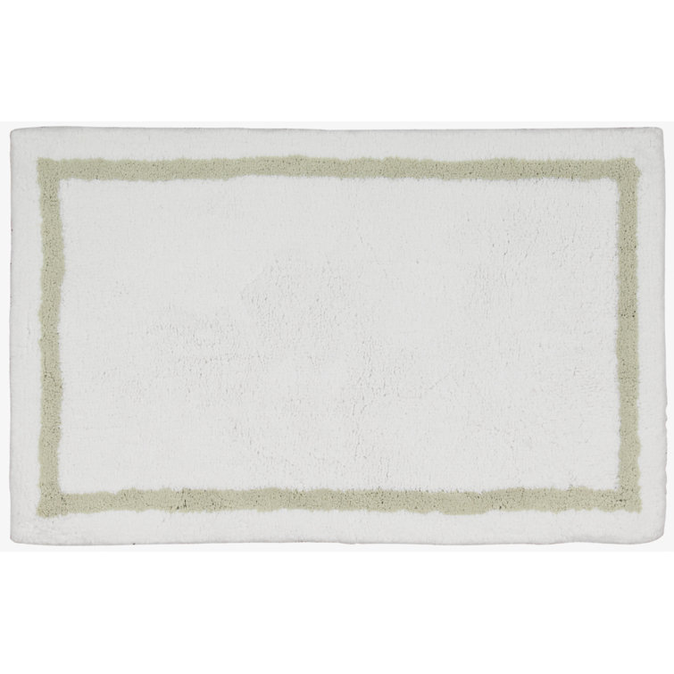 Harriet Bee Simmon Essentials Rectangle 100 Cotton NonSlip Bath Rug